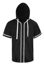 Men's Essential Hooded Baseball Short Sleeve Jersey