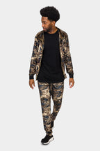 Camo Velvet Velour Track Suit