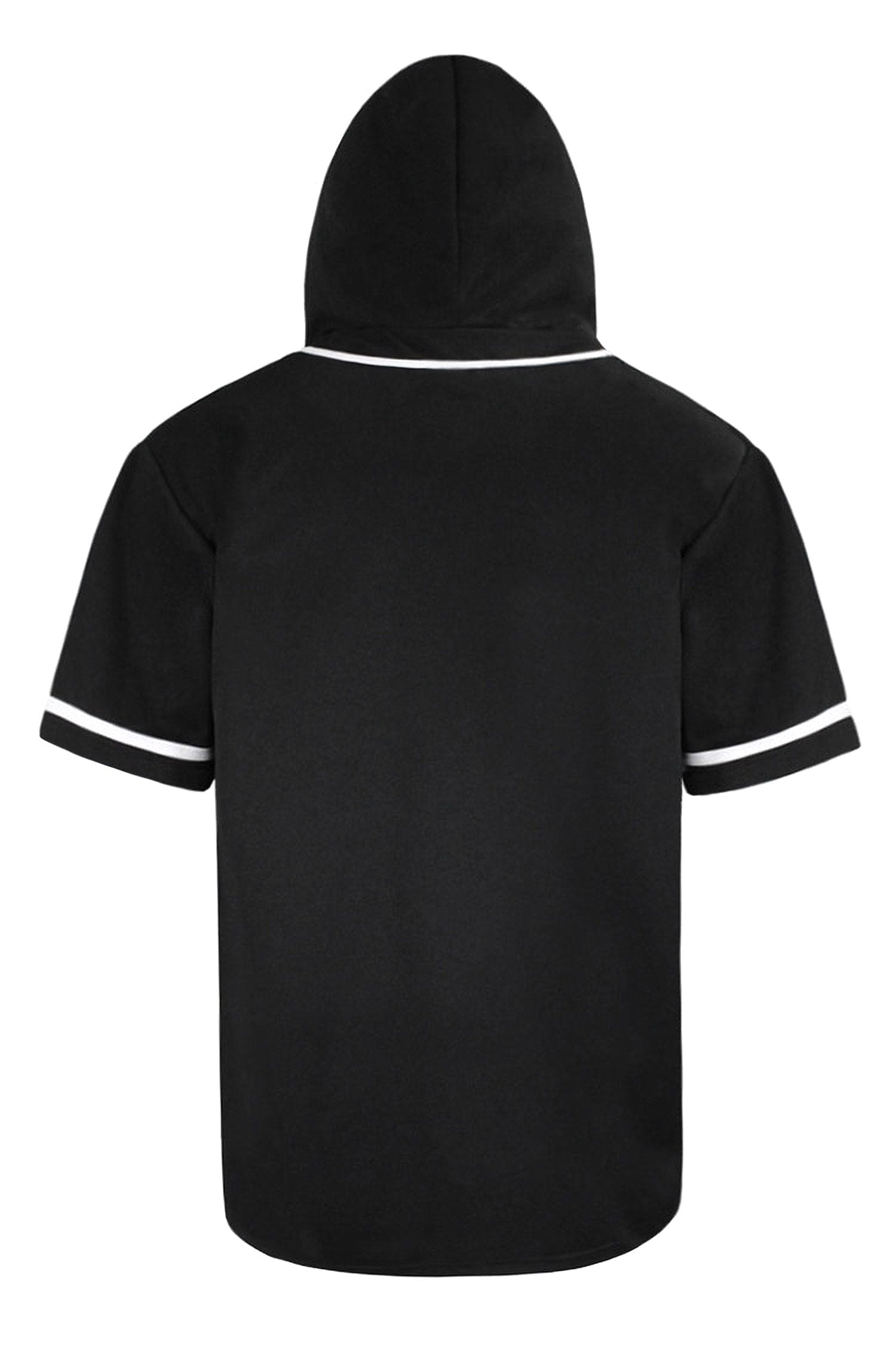 Men's Essential Hooded Baseball Short Sleeve Jersey