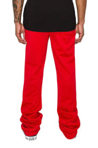 Men's Essential Solid Flare Stacked Track Pants