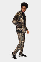 Camo Velvet Velour Track Suit