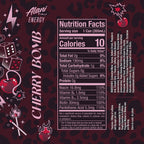 Energy Drink, Cherry Bomb Flavor, 12 fl oz Cans, Pack of 6