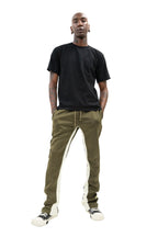 Men's Striped Stacked Flared Track Pants