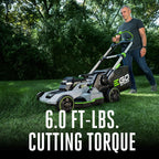 EGO Power+ LM2102SP-A 21-Inch 56-Volt Lithium-ion Self-Propelled Cordless Lawn Mower (2) 4.0Ah Battery and Rapid Charger Included