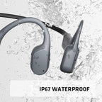 AfterShokz Aeropex Open-Ear Wireless Bone Conduction Headphones with Sport Belt Cosmic Black 2.3