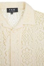 Crochet Knit Sweater Shirt