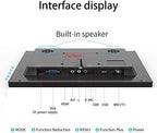 13.3 inch Small PC Monitor 1366x768 Mini LED Monitor with HDMI VGA AV BNC USB Intput, for Fire Stick Computer Xbox Ras pi, Built-in Speaker