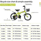 Baprem 18" Girls Bike for 5-9 Years Old Kids, Cute Kids Bike with Training Wheels, Steel Frame Sporty Children Bicycle, Pink
