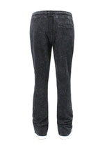 Men's Acid Washed Stacked Fleece Sweat Pants