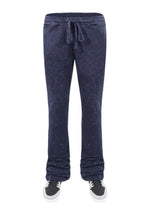 Men's Acid Washed Stacked Fleece Sweat Pants