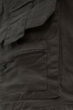 Men's Side Button Opening Cargo Pockets Overalls