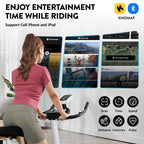 Pooboo Indoor Cycling Bike Magnetic Stationary Exercise Bikes Home Cardio Workout Bicycle Machine 350lb Flywheel Weight 40lbs