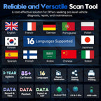 Bidirectional Scan Tool: 2024 Newest Automotive Scanner Diagnostic Tool with ECU Coding Active Tests All System Scan 36+ Resets Crankshaft Relearn Android 10 3-Year Updates
