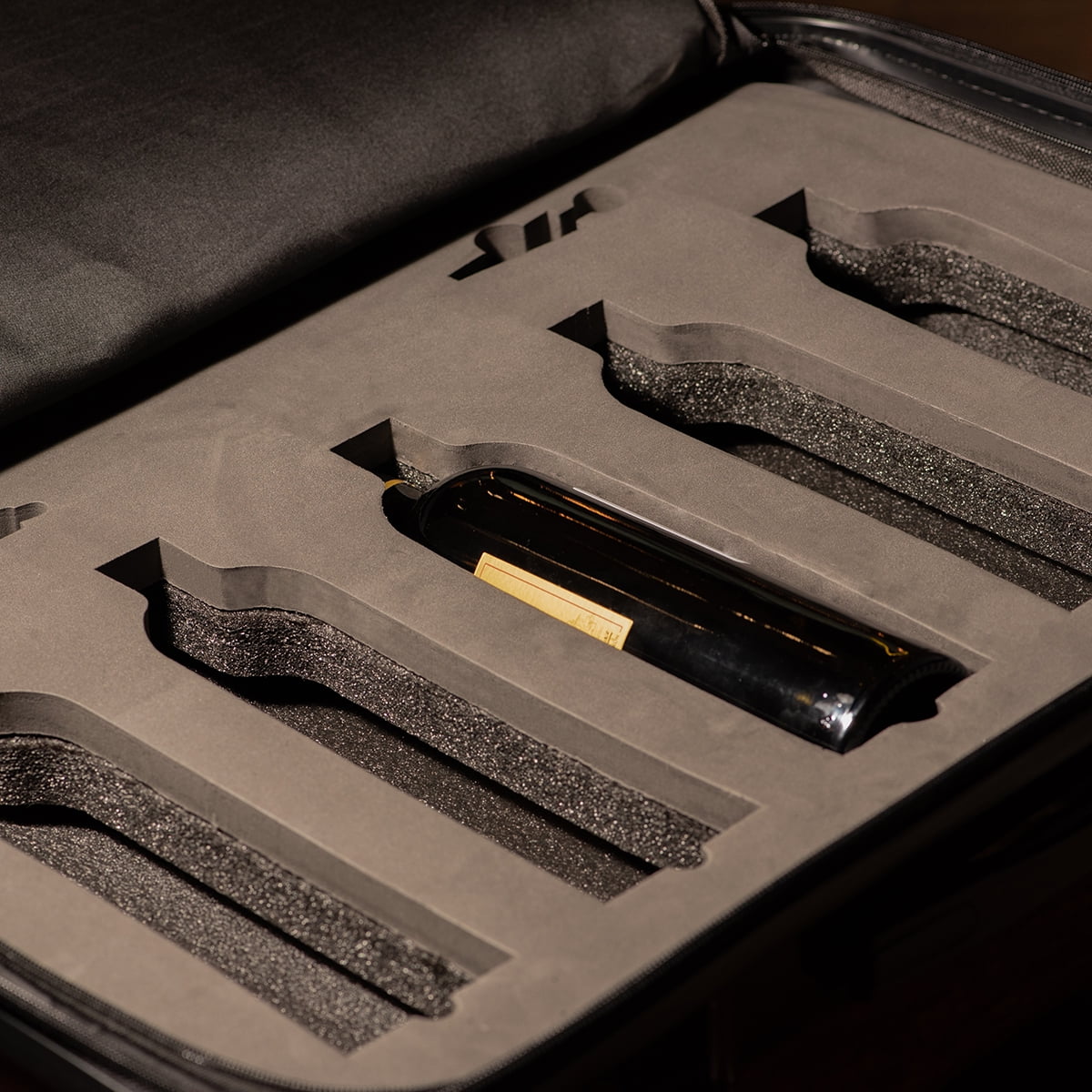 The Ten (10-Bottle) Wine Luggage, TSA Approved Anti-Theft Zipper, Lightweight Hard Shell Spinner Suitcase