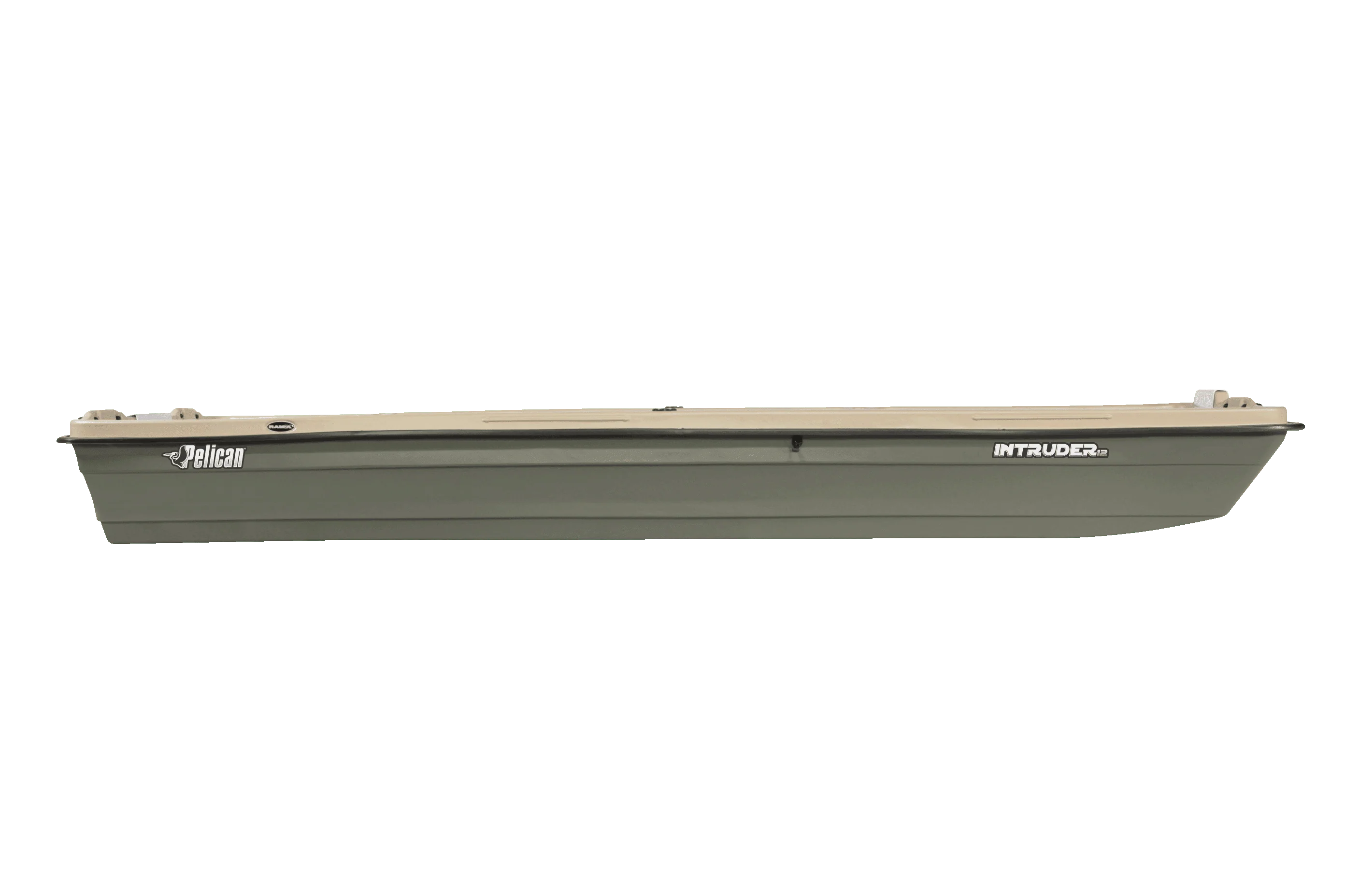 Pelican - Boat Intruder 12 - Jon Fishing Boat - 12 ft. - Great for Hunting/Fishing, Khaki/Beige