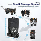 Heavy Duty 350 lb Capacity Foldable Wagon with Large Wheels