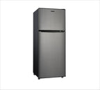 Galanz 4.6. Cu ft Two Door Mini Refrigerator with Freezer, Stainless Steel