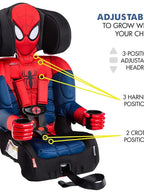 2025 KidsEmbrace Marvel Spider-Man 2-in-1 Forward-Facing Booster Car Seat LATCH | 5-Point Harness Booster 22-65lbs converts to Belt-Positioning Booster 40-100lbs | Adjustable