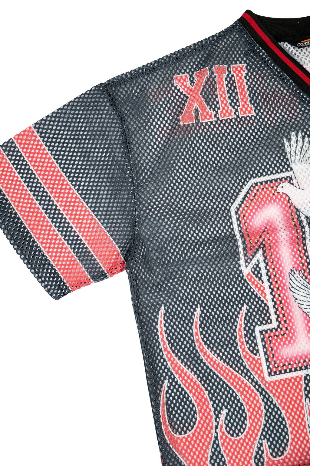 Men's Oversized Mesh Flame Top