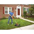 BLACK+DECKER 20V MAX* Lithium 12 inch 3-in-1 Compact Mower, MTC220