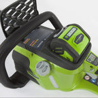 Greenworks 40V 16" Cordless Brushless Chainsaw with 4.0 Ah Battery and Charger, 20312