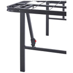 Mainstays 18" High Profile Foldable Steel Queen Platform Bed Frame, Black