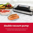 Nesco Deluxe Food VS-12 Vacuum Sealer 130 Watts Kit Bags & Viewing Lid