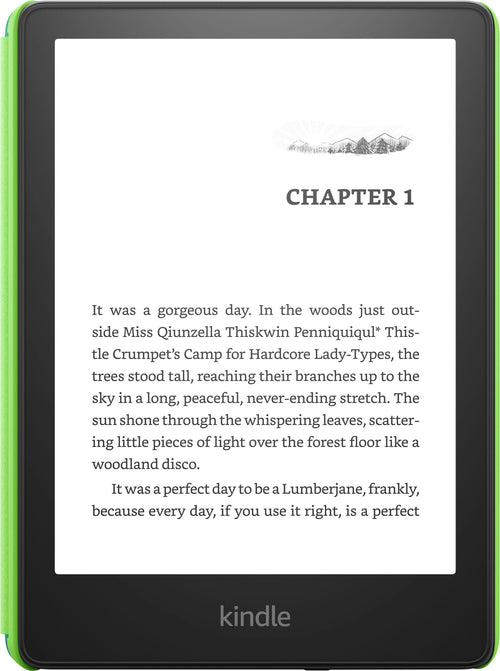 Amazon – Kindle Paperwhite Kids E-Reader 6.8′′ display with kid-friendly cover – 16GB – 2022 – 2023 – Emerald Forest