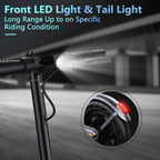 Electric Scooter, 350W/500W Powerful Motor, 8.5"/10" Solid Tires, 19/22Mph, 28/21/12 Miles Range,Dual Braking