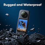 Insta360 X3 Motorcycle Kit- Waterproof 360 Action Camera with 1/2" 48MP Sensors