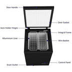 Northair Chest Freezer ?C 3.5 Cu Ft with 2 Removable Baskets ?C Reach In Freezer Chest ?C Quiet Compact Freezer ?C 7 Temperature Settings ?C Black