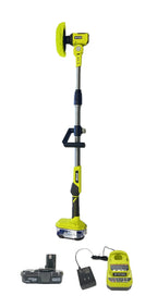 RYOBI ONE+ 18V P4500 Cordless Telescoping Power Scrubber Kit with Battery and Charger