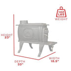 Logwood 900 Sq. Ft. EPA Exempt Cast Iron Stove