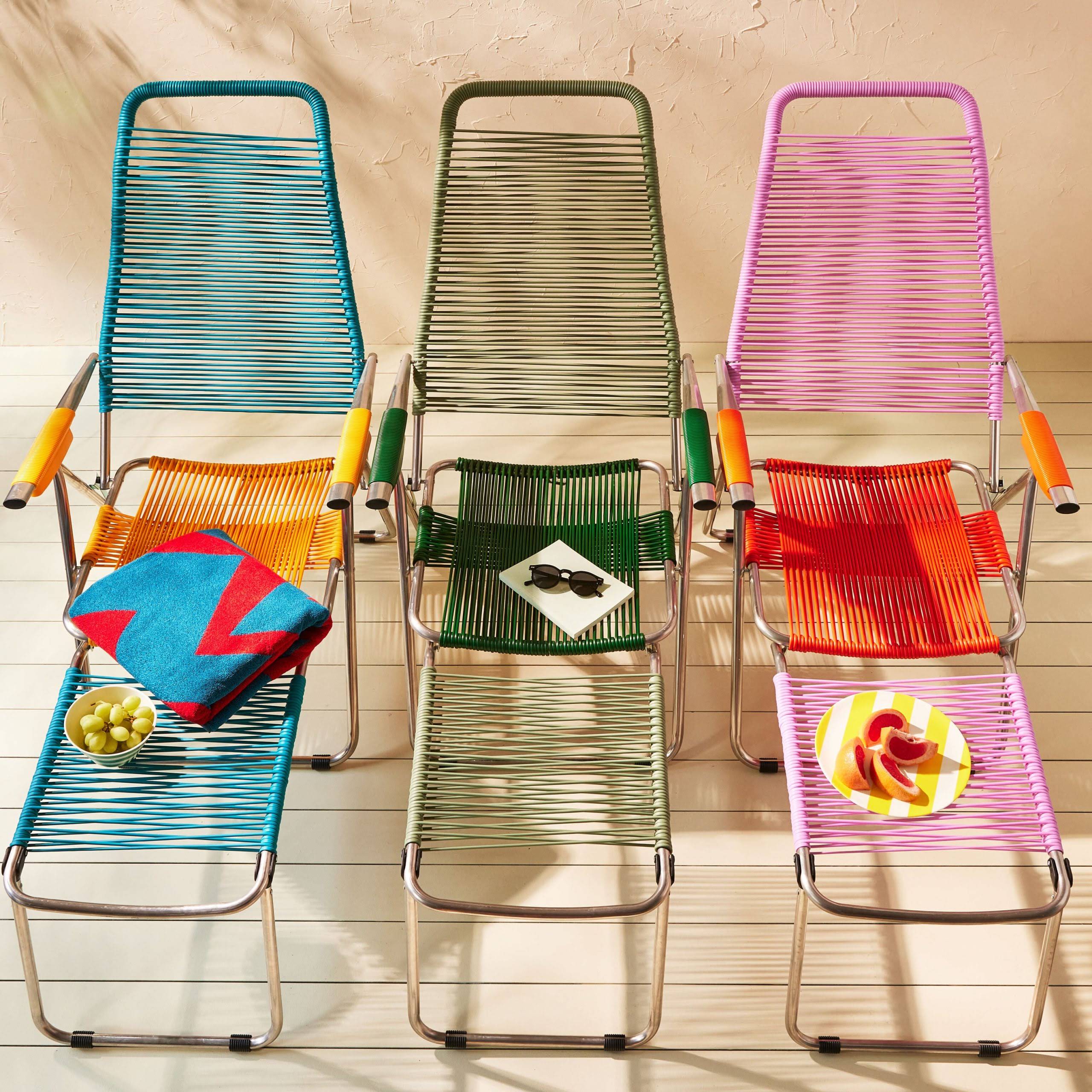 Spaghetti Outdoor Lounge Chair - Sage/ Green