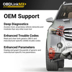 OBDLink Bluetooth Scanner for iPhone Android and Windows