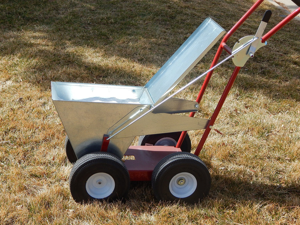 Newstripe NewLiner HD 50 lb Heavy Duty Dry Line Marker (Part #10001744) | Precision 2" or 4" Lines | Galvanized Steel | 10" Pneumatic Tires | For Baseball, Tracks & Events | Made in USA