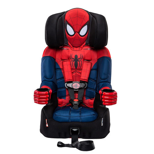 2025 KidsEmbrace Marvel Spider-Man 2-in-1 Forward-Facing Booster Car Seat LATCH | 5-Point Harness Booster 22-65lbs converts to Belt-Positioning Booster 40-100lbs | Adjustable