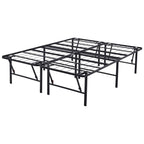 Mainstays 18" High Profile Foldable Steel Queen Platform Bed Frame, Black