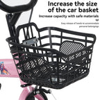 Baprem 18" Girls Bike for 5-9 Years Old Kids, Cute Kids Bike with Training Wheels, Steel Frame Sporty Children Bicycle, Pink