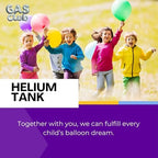 13L Helium Tank for Balloons At Home Helium Balloon tank Up To 50 Latex Balloons