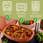 Romertopf Clay Roaster | Non-Stick Dutch Oven | Healthy Clay Pot Cooking | Clay Baker | Versatile Cooking Vessel - 5.2 Quarts (5 Liters) for up to 6 people