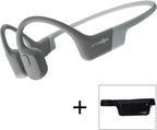 AfterShokz Aeropex Open-Ear Wireless Bone Conduction Headphones with Sport Belt Cosmic Black 2.3