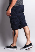 Solid Color Ripstop Belted Cargo Shorts