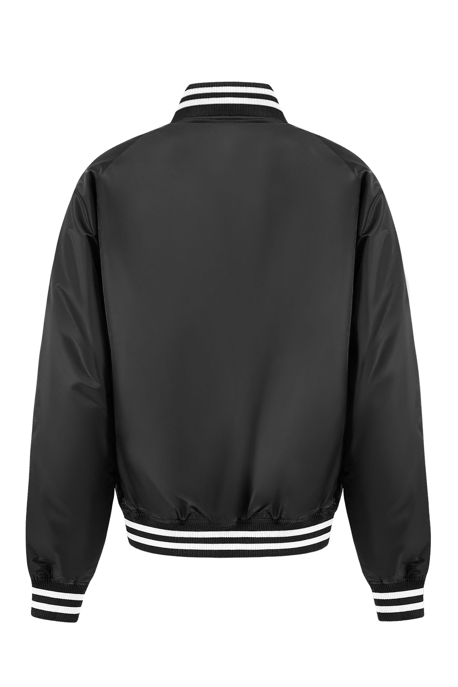 Men's Essential Solid Snap Button Varsity Jacket