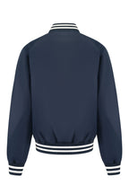 Men's Essential Solid Snap Button Varsity Jacket
