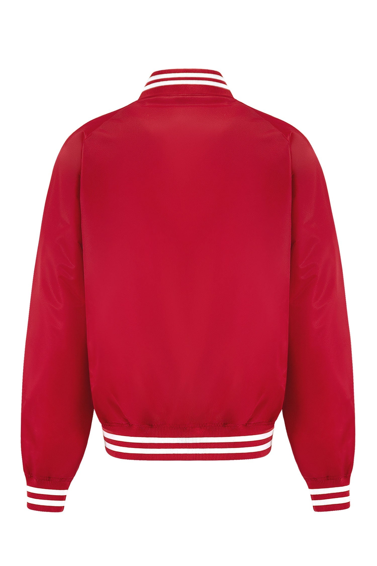 Men's Essential Solid Snap Button Varsity Jacket
