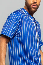 Pin Striped Baseball Jersey