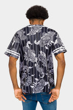 Essential Pinstripe Bandana Paisley Baseball Jersey