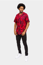 Essential Pinstripe Bandana Paisley Baseball Jersey
