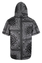 Men's Essential Hooded Bandana Baseball Short Sleeve Jersey